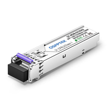 Dell SFP-GE-BX120U-1490 Compatible 1000BASE-BX 1G BiDi SFP 1490nm-TX/1550nm-RX 120km Optical Transceiver Module